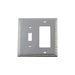 Nostalgic Warehouse Egg & Dart 2-Gang Toggle Light Switch/Rocker Combination Wall Plate | 4.88 H x 4.88 W x 0.38 D in | Wayfair 719910