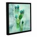 Ophelia & Co. Blue Drops Framed Painting Print on Wrapped Canvas in Blue/Green | 18 H x 18 W x 2 D in | Wayfair OPCO3043 39853504