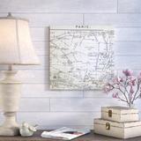 Ophelia & Co. Paris Map III by Tre Sorelle Studios - Wrapped Canvas Textual Art Print Canvas in White | 36 H x 36 W x 1.5 D in | Wayfair