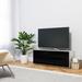Orren Ellis Langella TV Stand for TVs up to 65" Wood/Glass in White/Black | 17.34 H in | Wayfair OREL2603 39328745