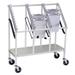 Omnimed 3 Tier Wheeled Chart Carrier File Cart Metal in White | 37 H x 33 W x 13 D in | Wayfair 263830