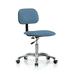 Perch Chairs & Stools Drafting Chair Aluminum/Upholstered in Blue/Black | 27.25 H x 24 W x 24 D in | Wayfair LBBAC1-BCO