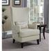Wingback Chair - Ophelia & Co. Sonali 34" Wide Wingback Chair Polyester/Fabric in White | 48 H x 30.5 W x 33.5 D in | Wayfair OPCO5137 43206425