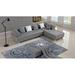 Gray Reclining Sectional - Orren Ellis Henriquez 123" Wide Faux Leather Sofa & Chaise w/ Ottoman Faux Leather | 30 H x 123 W x 39 D in | Wayfair