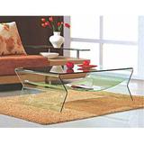 Orren Ellis Sekhmet Coffee Table Glass | 16 H x 47 W x 26 D in | Wayfair OREL8790 41389688