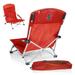 ONIVA™ NCAA Folding Beach Chair Metal in Red | 25.4 H x 25.1 W x 21.7 D in | Wayfair 792-00-100-664-0