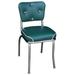 Richardson Seating Retro Home Tufted Solid Back Side Chair Faux Leather/Upholstered | 31.5 H x 16 W x 19.5 D in | Wayfair 4240GRNWF