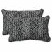 Pillow Perfect Herringbone Indoor/Outdoor Lumbar Pillow Polyester/Polyfill blend | 16.5 H x 24.5 W x 5 D in | Wayfair 609812