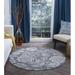 Gray 63 x 0.35 in Area Rug - Red Barrel Studio® Majoros Floral Area Rug | 63 W x 0.35 D in | Wayfair RDBA2949 44371133