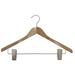 Rebrilliant Flare Wooden Coordinate Hangers w/ Clips for Suit/Coat Wood in Brown | 6 H x 17 W in | Wayfair REBR3890 42395955