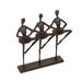 Red Barrel Studio® Carmela Ballet Trio Figurine Metal in Brown | 6.75 H x 5.75 W x 1.25 D in | Wayfair RDBA4305 45202472