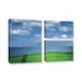 Red Barrel Studio® Sheep Herd 3 Piece Photographic Print on Wrapped Canvas Set Canvas in Blue/Green | 24 H x 36 W x 2 D in | Wayfair