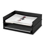 Rebrilliant Stacking Letter Tray Wood in Black/Brown | 4.8 H x 12 W x 15.4 D in | Wayfair REBR4322 42973710