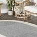 Gray 96 x 0.5 in Indoor/Outdoor Area Rug - Rosecliff Heights Tennyson Hand-Braided Indoor/Outdoor Area Rug Polypropylene | 96 W x 0.5 D in | Wayfair