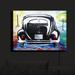 Red Barrel Studio® Volkswagon Bug Split Window - Back-Lit Light Print on Fabric Fabric in Black | 16 H x 20 W x 3.25 D in | Wayfair