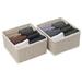 Rebrilliant Medium Square Compartment 3.7" H x 6.5" W X 7.25" D Drawer Organizer Plastic in Brown | 3.7 H x 6.5 W x 7.25 D in | Wayfair