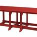 Wildridge Heritage 44” x 94” Outdoor Table Plastic in Red | 30 H x 94 W x 44 D in | Wayfair LCC-191-Cardinal Red