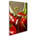 Trademark Fine Art 'Praying Mantis & Pepper 2' by Jason Shaffer Photographic Print on Wrapped Canvas in White | 47 H x 30 W x 2 D in | Wayfair