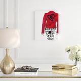 Rosdorf Park 'Heart Breaker' Graphic Art Print Canvas in Black/Red/White | 15.75 H x 19.75 W x 1 D in | Wayfair ROSP2226 39268086