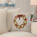 The Holiday Aisle® Springville Square Pillow Cover & Insert Polyester/Polyfill blend in Red | 26 H x 26 W x 7 D in | Wayfair SEHO5916 30623975