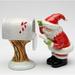 Cosmos Gifts Santa Checking Mail Salt & Pepper Ceramic in Brown/Red | 3.5 H x 2 W in | Wayfair 62757