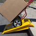 Stalwart Ramp - Heavy Duty, Portable Curb Ramp - For Furniture Dollies, Hand Trucks, or Moving Carts Plastic in Yellow | 27 W in | Wayfair M600031
