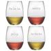 The Holiday Aisle® 4 Piece 19 oz. Crystal Stemless Wine Glass Set Crystal | 9 H x 3 W in | Wayfair THDA4812 42670639