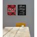 The Holiday Aisle® Very Merry Christmas Tartan by Daphne Polselli - Textual Art Print Canvas in Black/Red | 15 H x 10 W x 0.5 D in | Wayfair