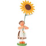The Holiday Aisle® Dregeno Easter Sunflower Girl Figurine Wood in Brown | 4.5 H x 1.25 W x 1.25 D in | Wayfair THLA5928 40242792