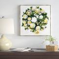 The Holiday Aisle® 'Golden Christmas' - Print Canvas in Green/Yellow | 16 H x 16 W x 1.5 D in | Wayfair THLY1865 44918582