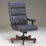 Triune Business Furniture Ergonomic Executive Chair Upholstered | 44 H x 24 W x 29 D in | Wayfair 2271HB/Hue Fabric/Night/Mahogany/DX