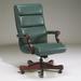 Triune Business Furniture Ergonomic Executive Chair Upholstered | 45 H x 26 W x 29 D in | Wayfair 2281HB/Dillon Vinyl/Williamsburg/Mahogany/DX