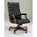 Triune Business Furniture Executive Chair Upholstered in Brown/Red | 43 H x 26 W x 29 D in | Wayfair 1181HB/Dillon Vinyl/Java/Mahogany