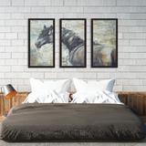 Union Rustic On the Wind' Framed Acrylic Painting Print Multi-Piece Image on Acrylic Plastic/Acrylic in Black | 33.5 H x 52.5 W x 1 D in | Wayfair