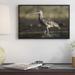 East Urban Home 'Long-Billed Curlew Wading' Framed Photographic Print on Canvas in Gray | 16 H x 24 W x 1.5 D in | Wayfair URBH4782 38223519