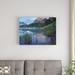 East Urban Home 'Morning Light on Mt Kidd' Photographic Print on Canvas in Gray/Green | 24 H x 32 W x 1.5 D in | Wayfair URBH8716 38408107