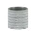 Wrought Studio™ Boyden Round Lattice Parallel Lines Design Cement Pot Planter Stone in Gray | 5 H x 5.25 W x 5.25 D in | Wayfair