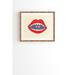 East Urban Home Cool Mouth by Nick Nelson - Picture Frame Graphic Art Print on Wood in Brown/Red | 19 H x 22.4 W x 1 D in | Wayfair