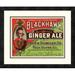 Global Gallery 'Blackhawk Ginger Ale' Framed Vintage Advertisement Paper in Green/Red | 18 H x 22 W x 1.5 D in | Wayfair DPF-376177-16-119