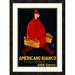 Global Gallery 'Americano Bianco' Framed Vintage Advertisement Paper in Black/Red | 28 H x 20.74 W x 1.5 D in | Wayfair DPF-376186-22-119