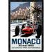 Global Gallery 'Monaco Grand Prix 1965' by Michael Turner Framed Vintage Advertisement Metal in Black/Red | 32 H x 21.46 W x 1.5 D in | Wayfair