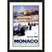 Global Gallery 'Monaco Grand Prix 1966' by Michael Turner Framed Vintage Advertisement Paper in Blue/Orange | 28 H x 19.88 W x 1.5 D in | Wayfair