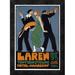 Global Gallery 'Laren 1915' by Jan Willem Sluiter Framed Vintage Advertisement Canvas in Black/Indigo | 18 H x 13.1 W x 1.5 D in | Wayfair