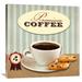 Global Gallery 'Premium Coffee' by Skip Teller Vintage Advertisement on Wrapped Canvas in White | 36 H x 36 W x 1.5 D in | Wayfair