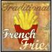 Global Gallery 'French Fries' by Skip Teller Framed Vintage Advertisement on Canvas in Red/Yellow | 24 H x 24 W x 1.5 D in | Wayfair
