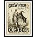 Global Gallery 'George Winter Brewing Company' Framed Vintage Advertisement Paper in Gray | 42 H x 33 W x 1.5 D in | Wayfair DPF-375121-36-119