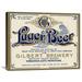 Global Gallery 'Gilbert Brewery Lager Beer' Vintage Advertisement on Wrapped Canvas Canvas | 24 H x 30 W x 1.5 D in | Wayfair GCS-375094-30-144