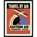 Global Gallery 'Eastern Air Transport System' Framed Vintage Advertisement Paper in Brown | 38 H x 30 W x 1.5 D in | Wayfair DPF-382132-2432-119
