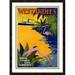 Global Gallery ' Star Line/West Indies' Framed Vintage Advertisement Paper in White | 36 H x 26.619 W x 1.5 D in | Wayfair DPF-295867-30-119