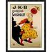 Global Gallery 'J.K.B, Quinquina Au Guignolet' by Eugene Oge Framed Vintage Advertisement in White | 36 H x 27.59 W x 1.5 D in | Wayfair